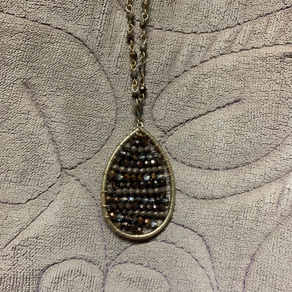 Long beaded necklace